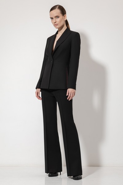 Жакет с акцентными деталями VASSA&Co, пол женский, цвет черный, фото №3