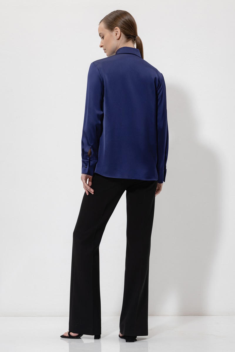 Blouse VASSA&Co, пол female, цвет синий, фото №5