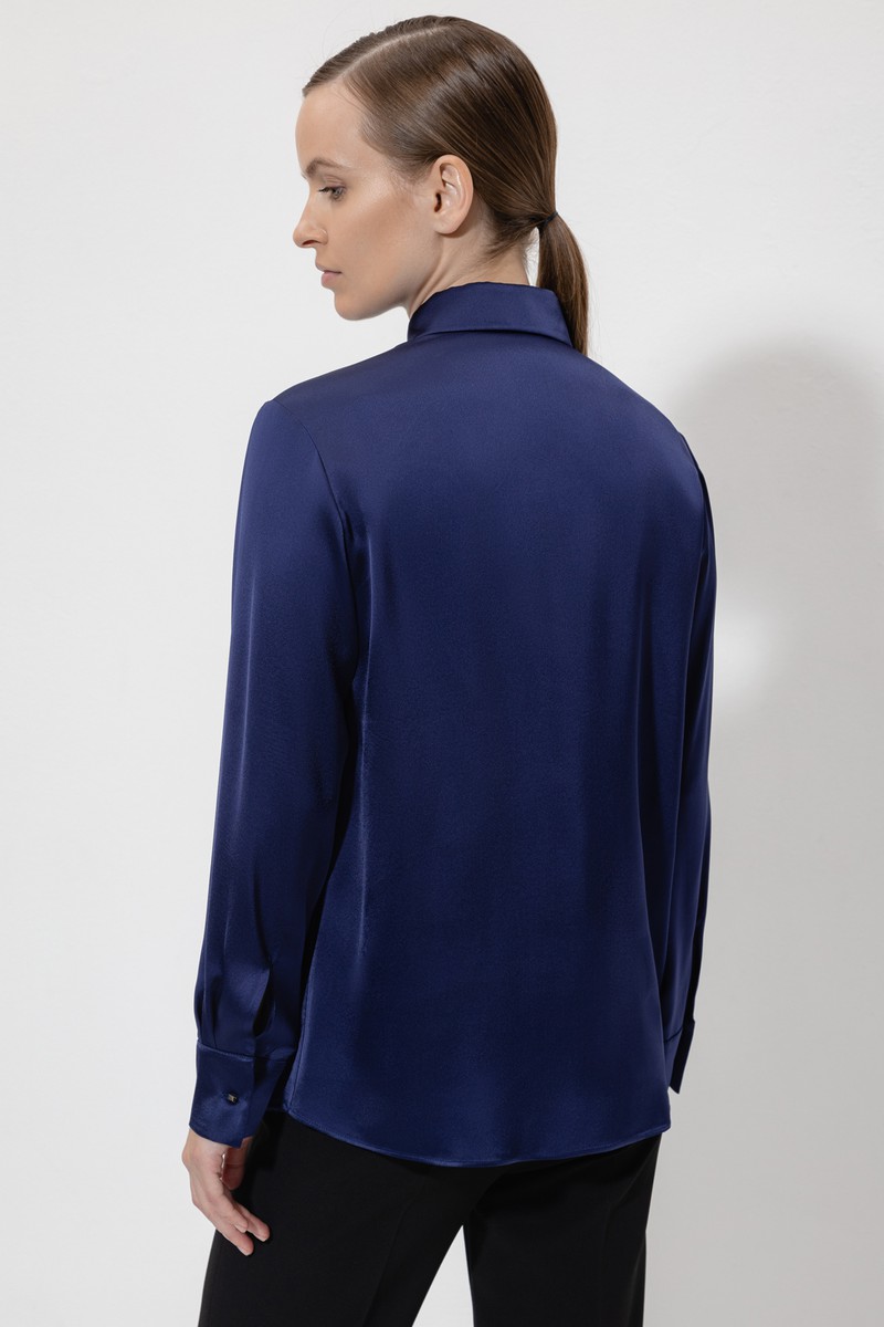 Blouse VASSA&Co, пол female, цвет синий, фото №6