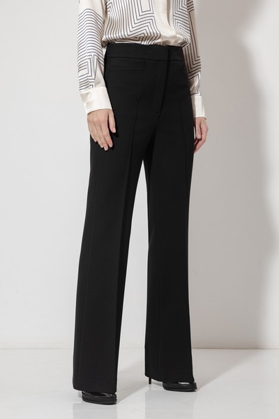 Брюки с застроченными стрелками VASSA&Co, пол женский, цвет черный, фото №2