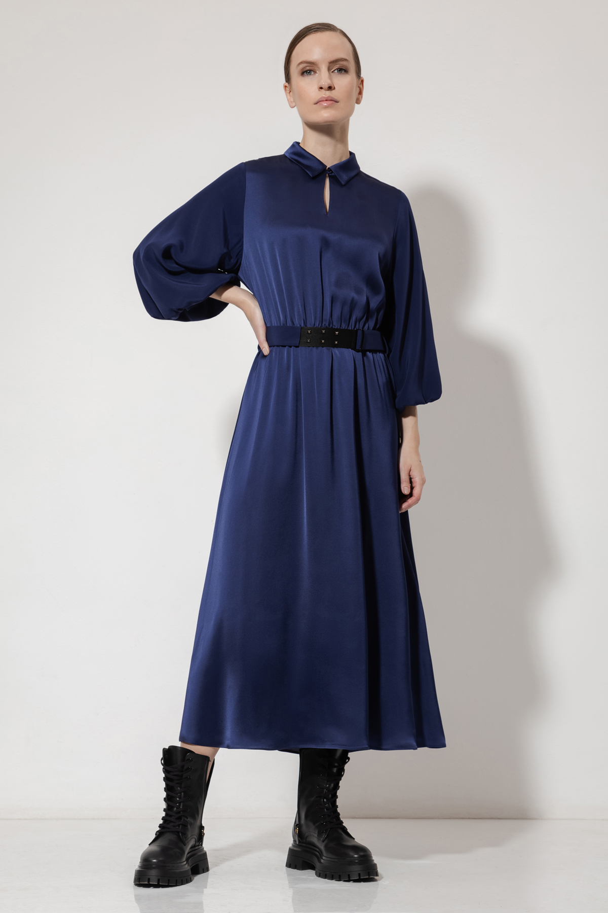 Платье VASSA&Co, пол женский, цвет синий