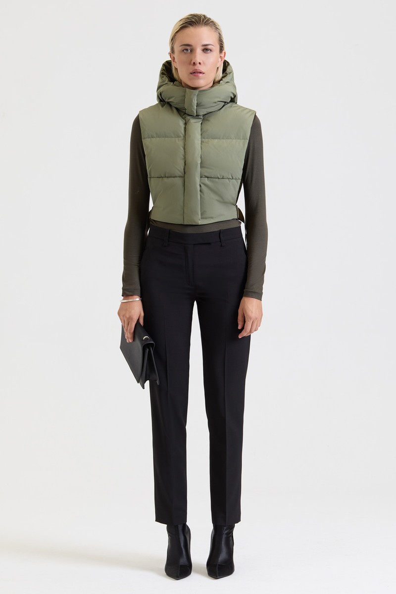 Укороченный жилет VASSA&Co, пол женский, цвет коричневый, фото №3