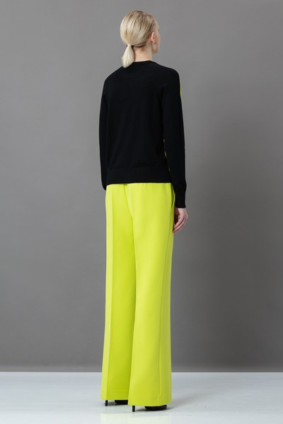 Джемпер из шерсти VASSA&Co, пол женский, цвет желтый, фото №4