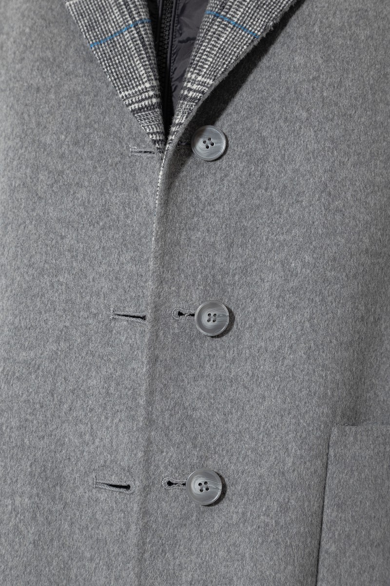 Двустороннее пальто VASSA CODE, пол женский, цвет серый, фото №5