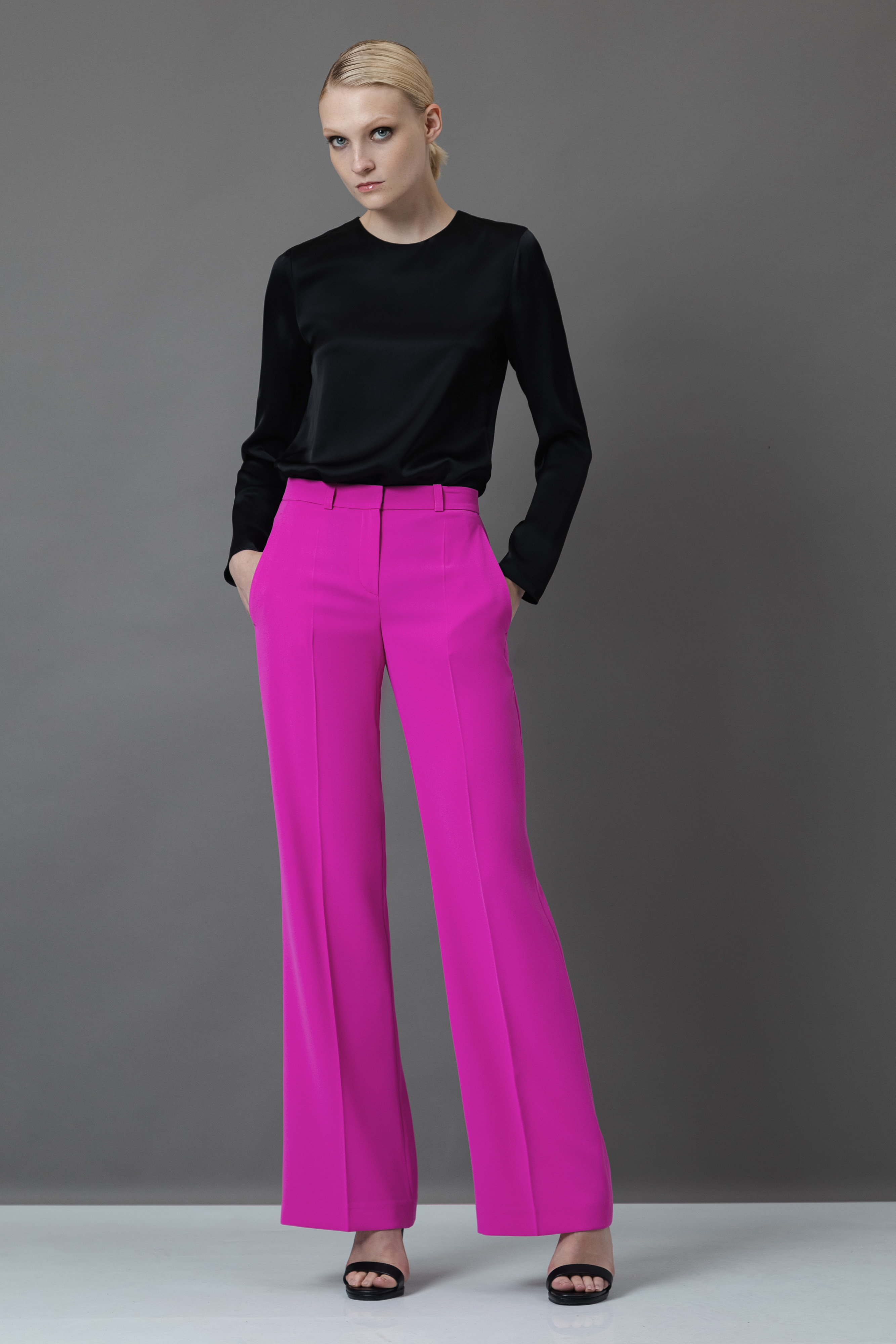 Брюки VASSA&Co, пол женский, цвет розовый