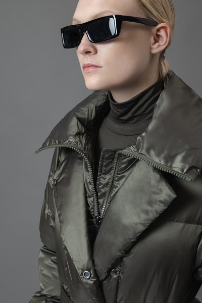 Пуховик со съемным воротником VASSA&Co, пол женский, цвет зеленый, фото №7