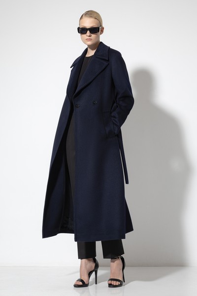 Пальто-халат VASSA&Co, пол женский, цвет синий, фото №4