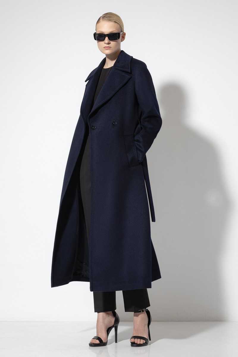 Пальто-халат VASSA&Co, пол female, цвет синий, фото №4