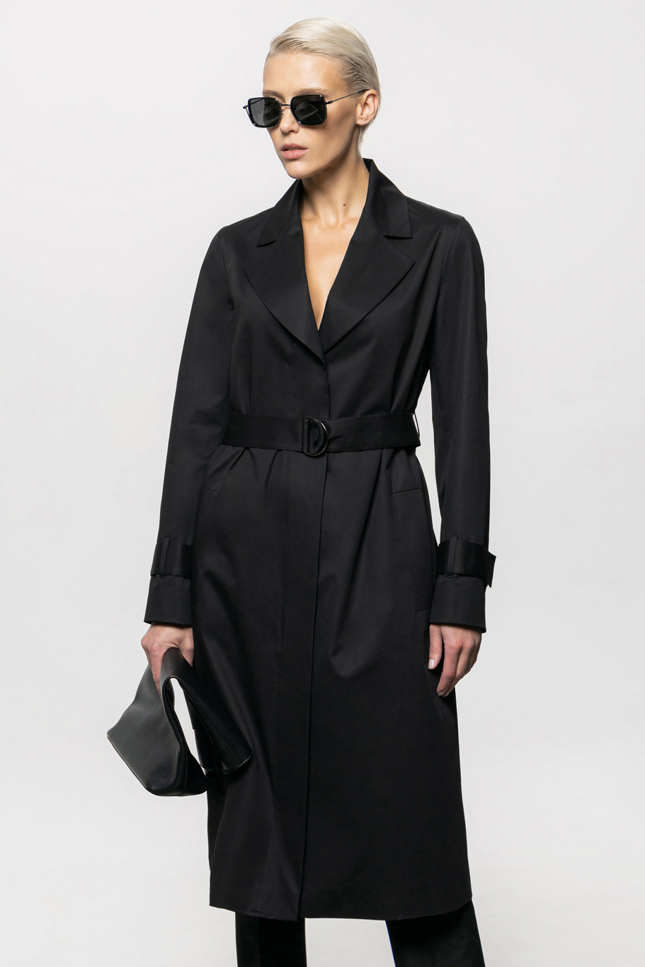 Плащ VASSA&Co, пол женский, цвет черный, фото №2