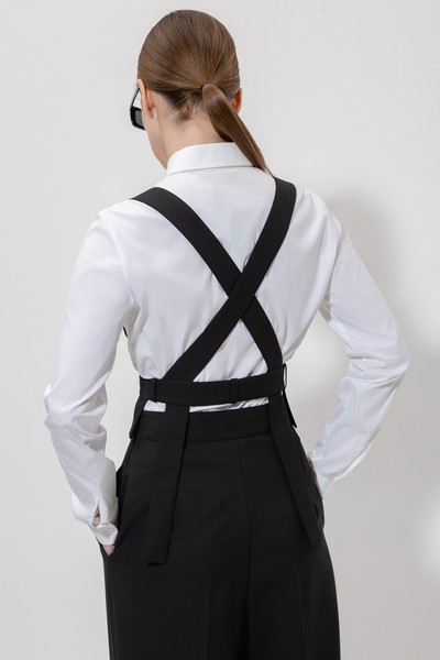 Дизайнерский жилет VASSA&Co, пол женский, цвет черный, фото №6