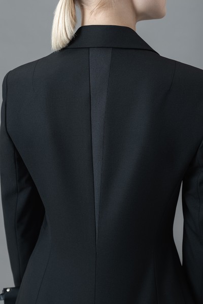 Жакет с фактурными деталями VASSA&Co, пол женский, цвет черный, фото №4