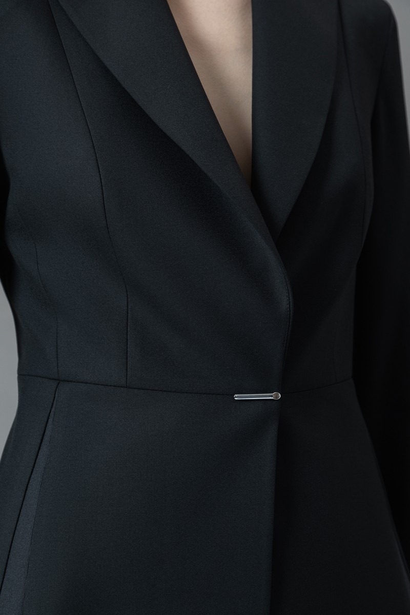 Жакет с фактурными деталями VASSA&Co, пол женский, цвет черный, фото №5