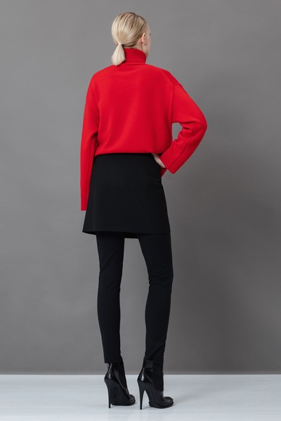 Короткая юбка VASSA&Co, пол женский, цвет черный, фото №4