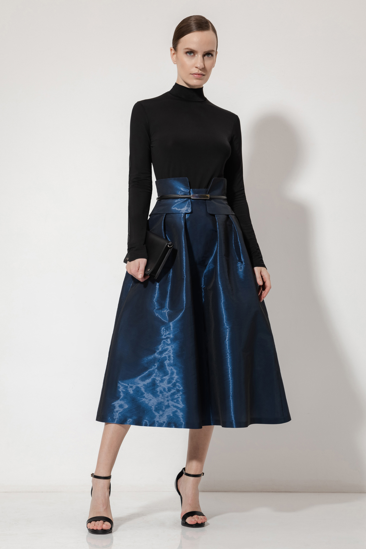 Юбка из нейлона VASSA&Co, пол женский, цвет синий