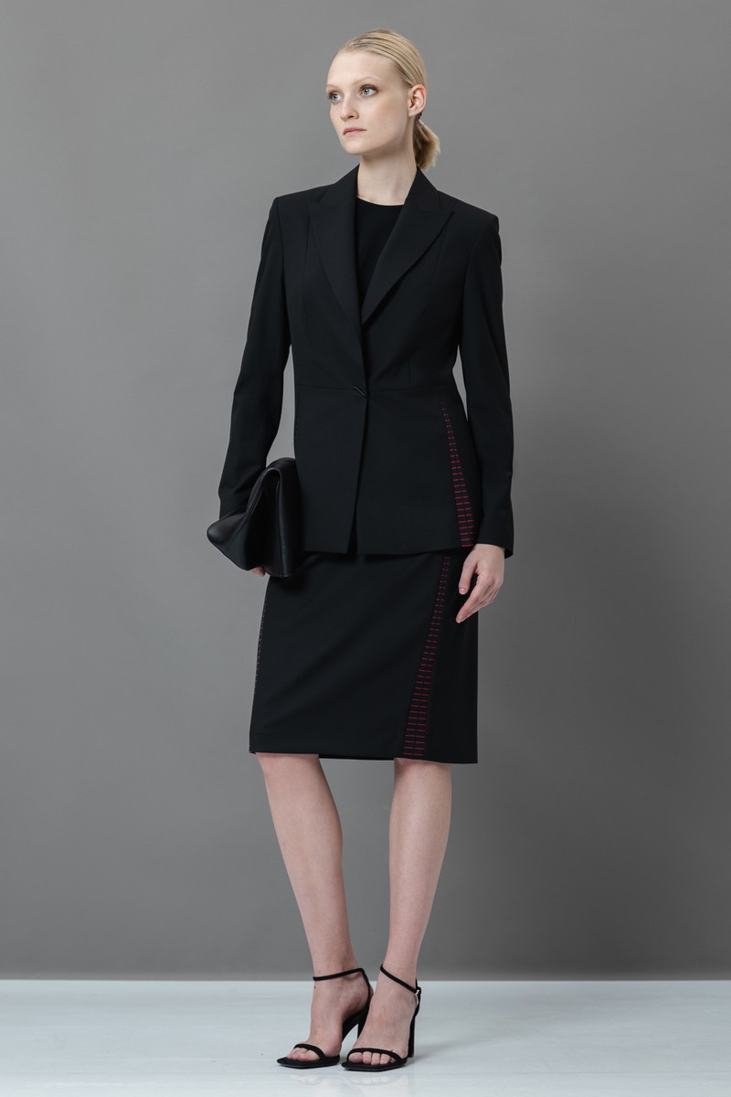 Жакет с акцентными деталями VASSA&Co, пол женский, цвет черный, фото №6