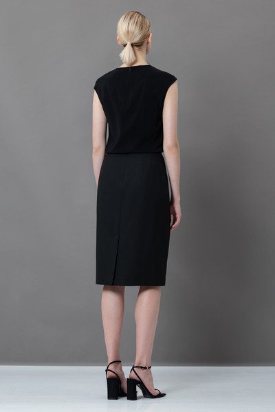 Блузка без рукавов VASSA&Co, пол женский, цвет черный, фото №3