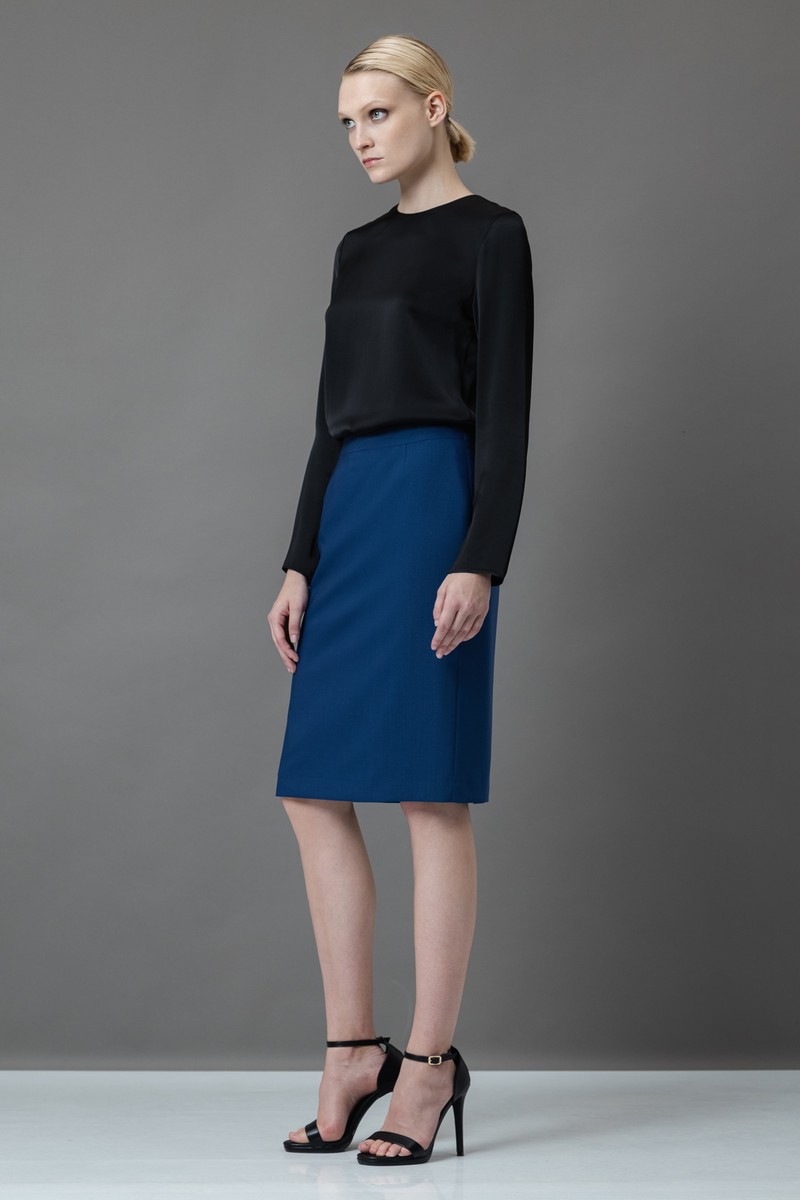 Юбка VASSA&Co, пол female, цвет синий, фото №4