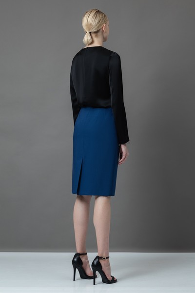 Юбка VASSA&Co, пол женский, цвет синий, фото №5