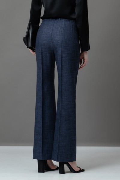 Брюки в клетку VASSA&Co, пол женский, цвет синий, фото №2