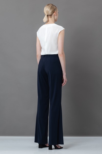 Брюки VASSA&Co, пол женский, цвет синий, фото №4