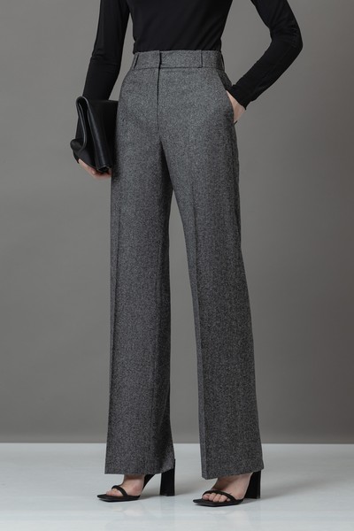 Классические брюки VASSA&Co, пол женский, цвет серый, фото №2