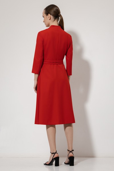 Платье VASSA&Co, пол женский, цвет красный, фото №5