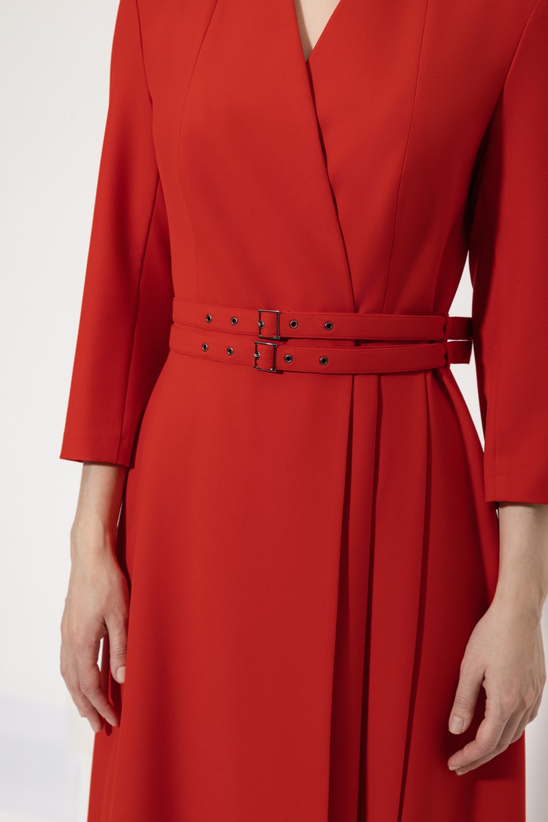 Платье VASSA&Co, пол женский, цвет красный, фото №6