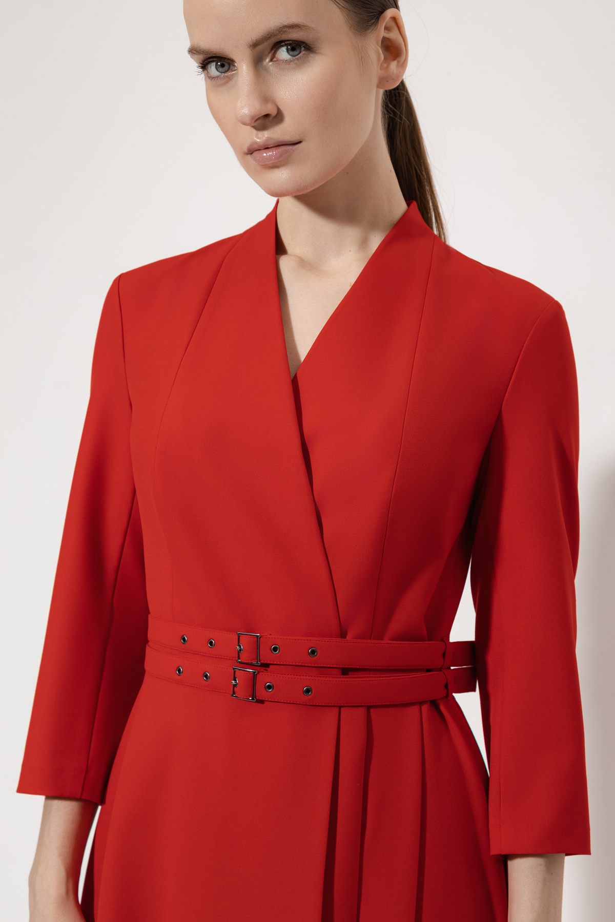 Платье VASSA&Co, пол женский, цвет красный