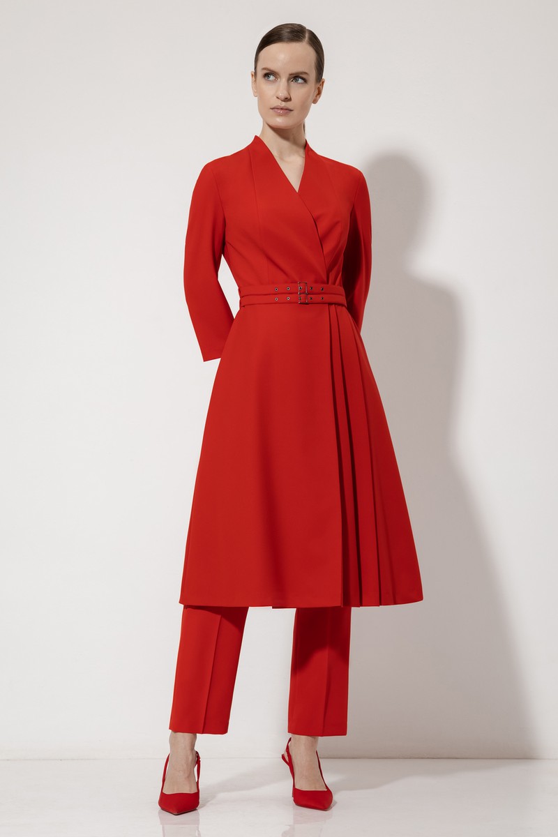 Платье VASSA&Co, пол женский, цвет красный, фото №4