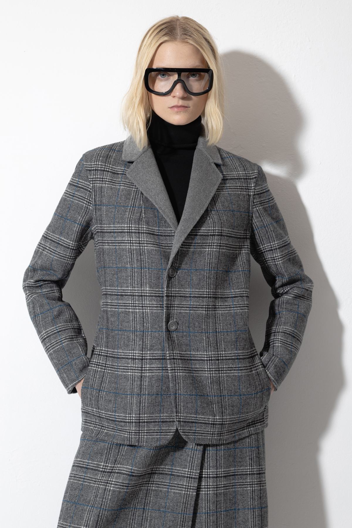 Двусторонний жакет VASSA CODE, пол женский, цвет серый