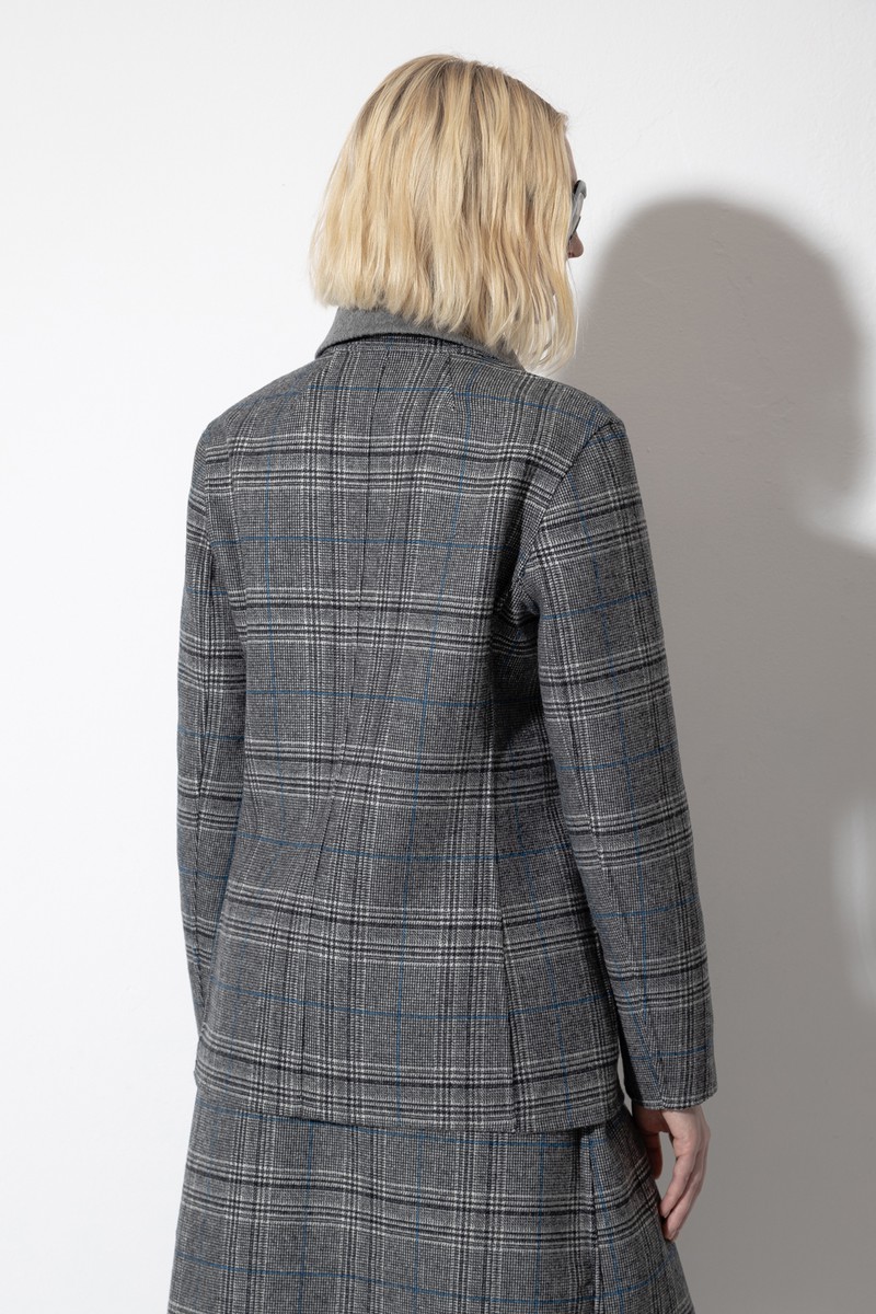 Двусторонний жакет VASSA CODE, пол женский, цвет серый, фото №4