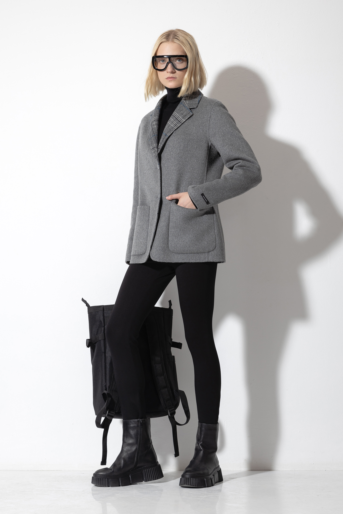 Двусторонний жакет VASSA CODE, пол женский, цвет серый