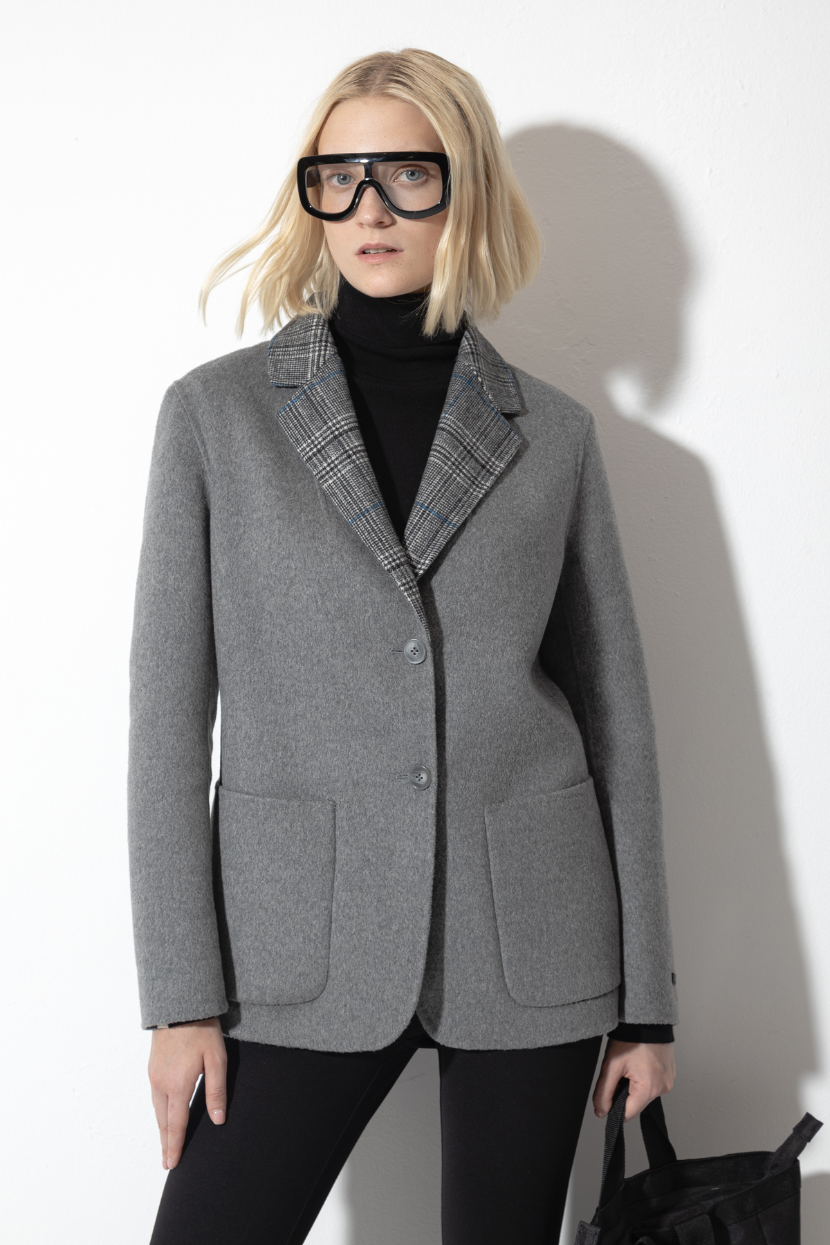 Двусторонний жакет VASSA CODE, пол женский, цвет серый