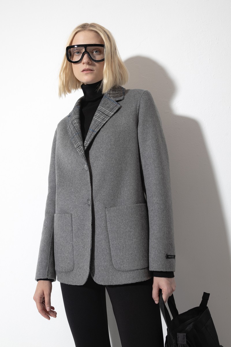 Двусторонний жакет VASSA CODE, пол женский, цвет серый, фото №7