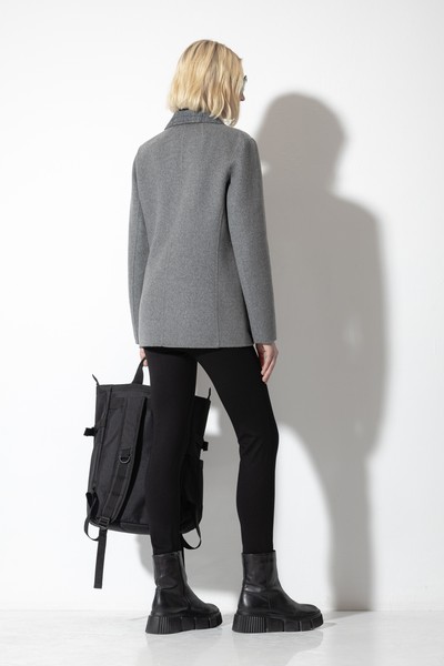 Двусторонний жакет VASSA CODE, пол женский, цвет серый, фото №8