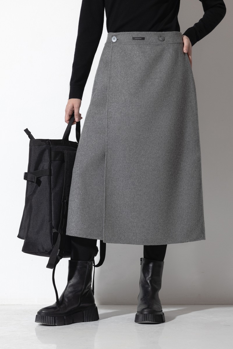 Skirt VASSA CODE, пол female, цвет Серый, фото №2