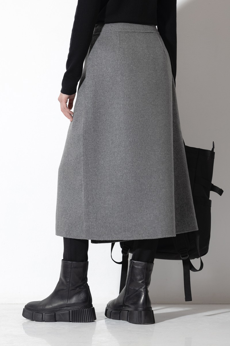 Skirt VASSA CODE, пол female, цвет Серый, фото №3