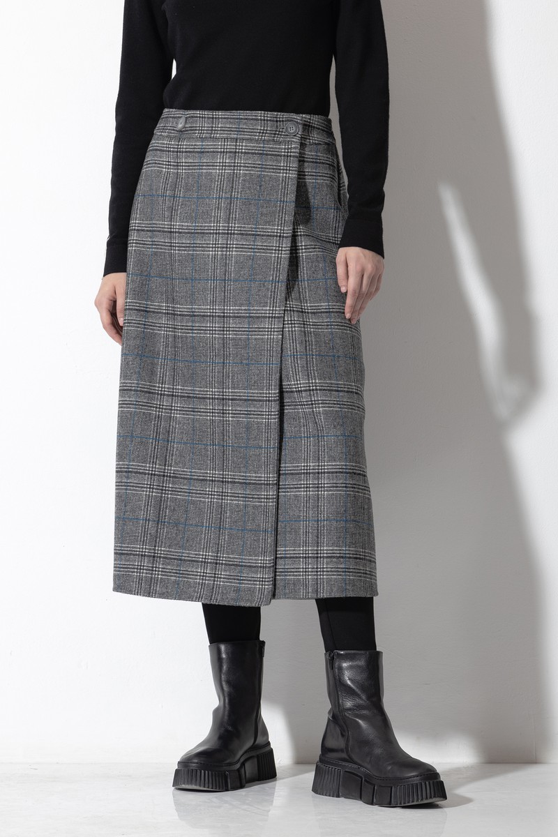 Skirt VASSA CODE, пол female, цвет Серый, фото №5