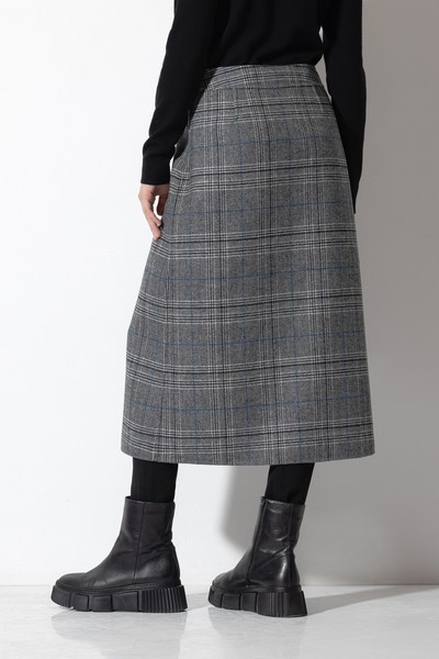 Двусторонняя юбка VASSA CODE, пол женский, цвет серый, фото №6