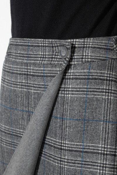 Двусторонняя юбка VASSA CODE, пол женский, цвет серый, фото №7