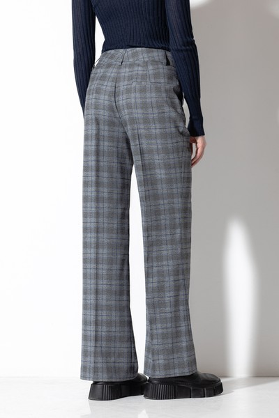 Широкие брюки VASSA CODE, пол женский, цвет серый, фото №4