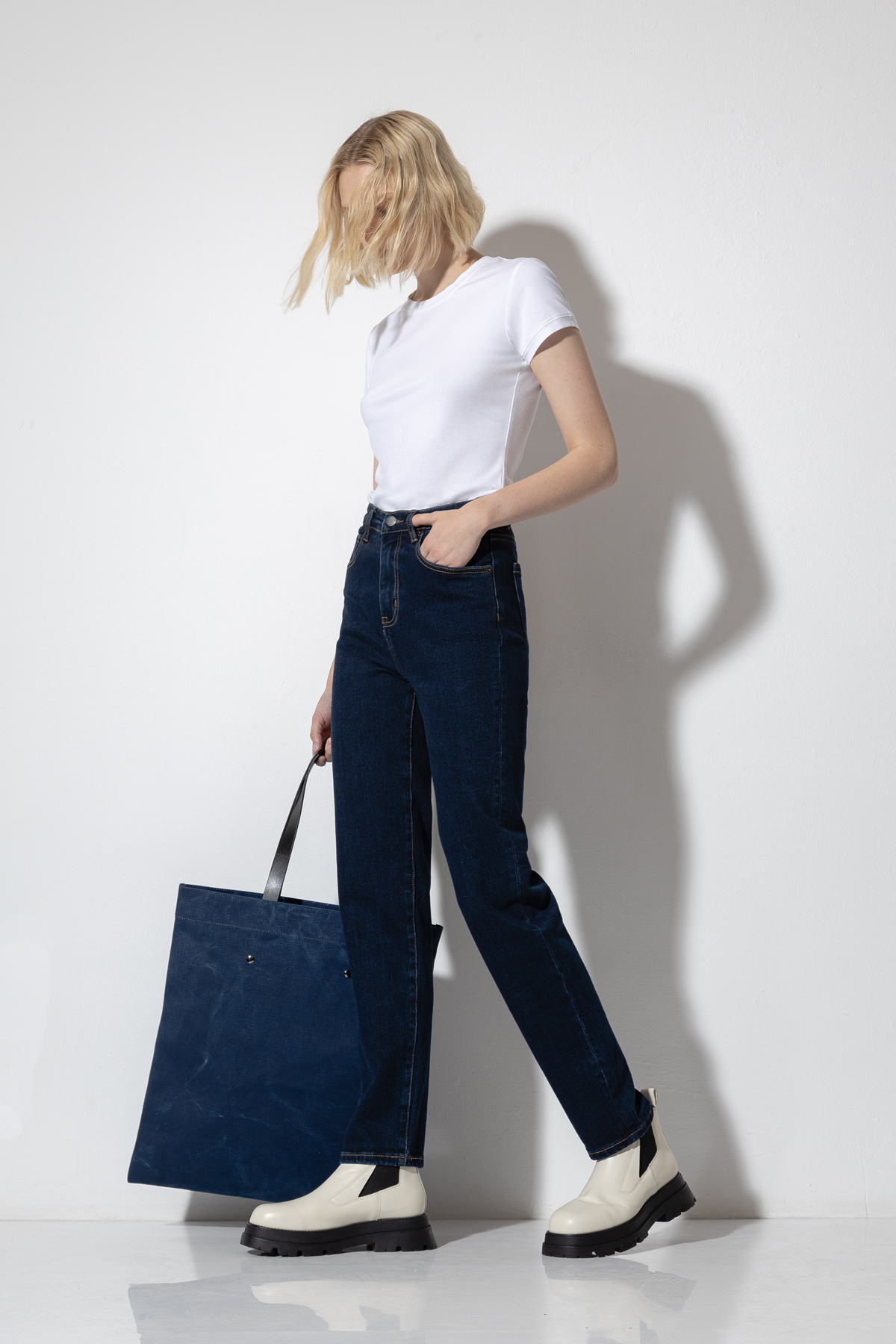 Джинсы Milan High Rise VASSA CODE, пол женский, цвет синий