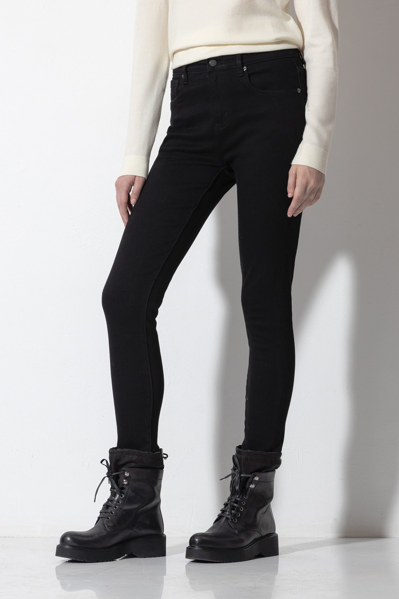 Джинсы Skinny Mid Rise Женский БРЮКИ ЖЕНСКИЕ VASSA CODE, VASSA&Co Черный 2