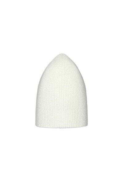 Шапка из вязаной шерсти VASSA&Co, пол женский, цвет белый, фото №2