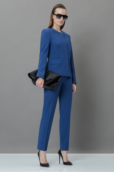 Жакет без лацканов VASSA&Co, пол женский, цвет синий, фото №2