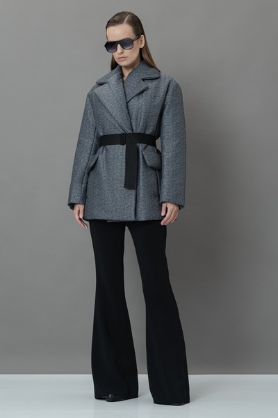 Куртка в сером цвете VASSA&Co, пол женский, цвет серый, фото №2