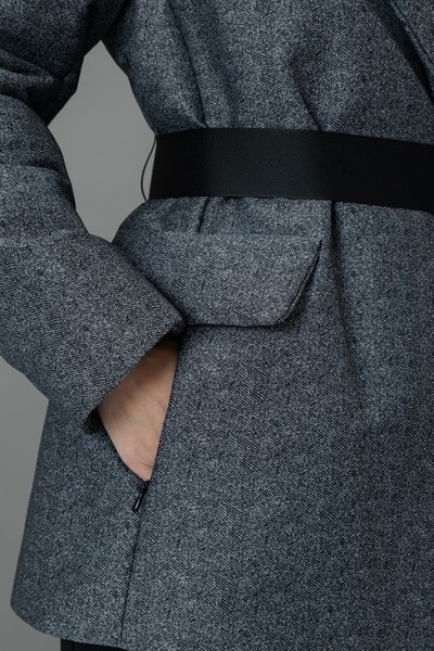 Куртка в сером цвете VASSA&Co, пол женский, цвет серый, фото №4