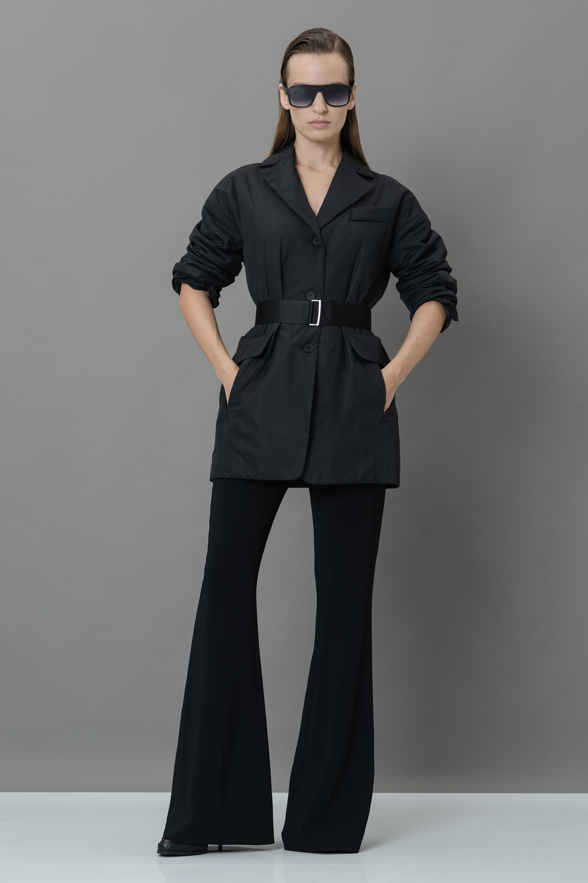 Куртка-жакет VASSA&Co, пол женский, цвет черный