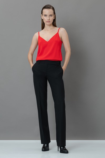 Топ в бельевом стиле VASSA&Co, пол женский, цвет красный, фото №2