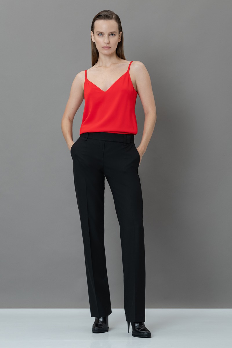Топ в бельевом стиле VASSA&Co, пол женский, цвет красный, фото №2